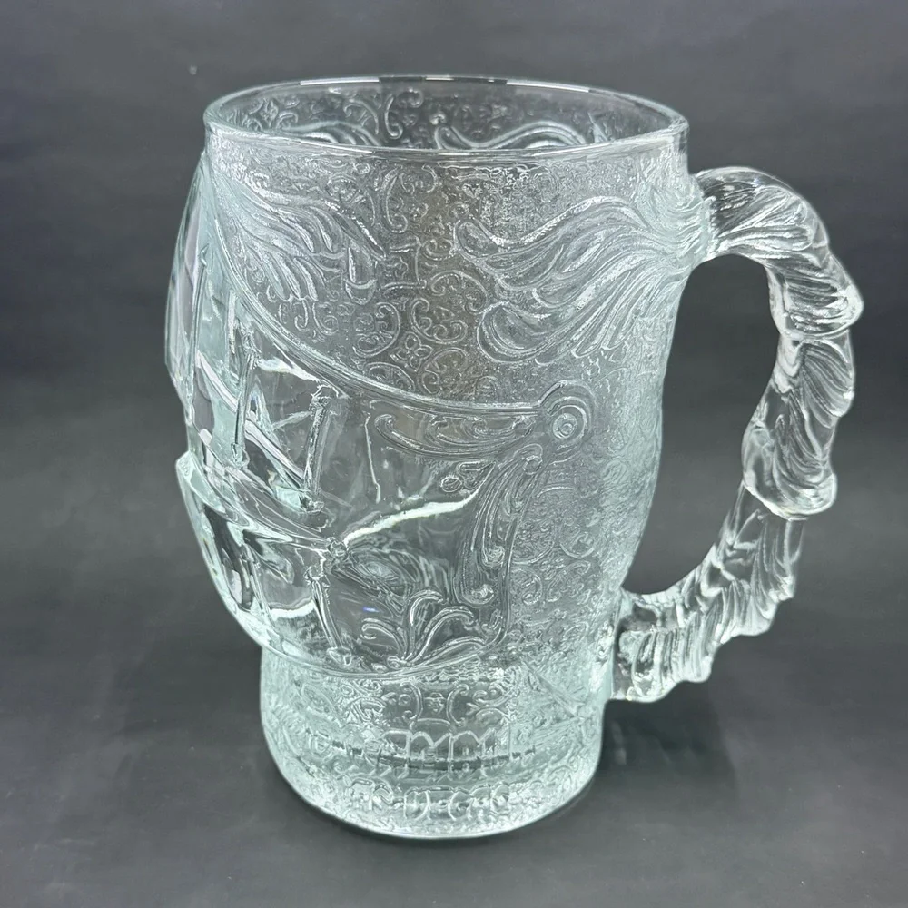 Vintage Excalibur Las Vegas Knight Helmet Beer Mug Luminarc Casino Stein RARE - Picture 1 of 6